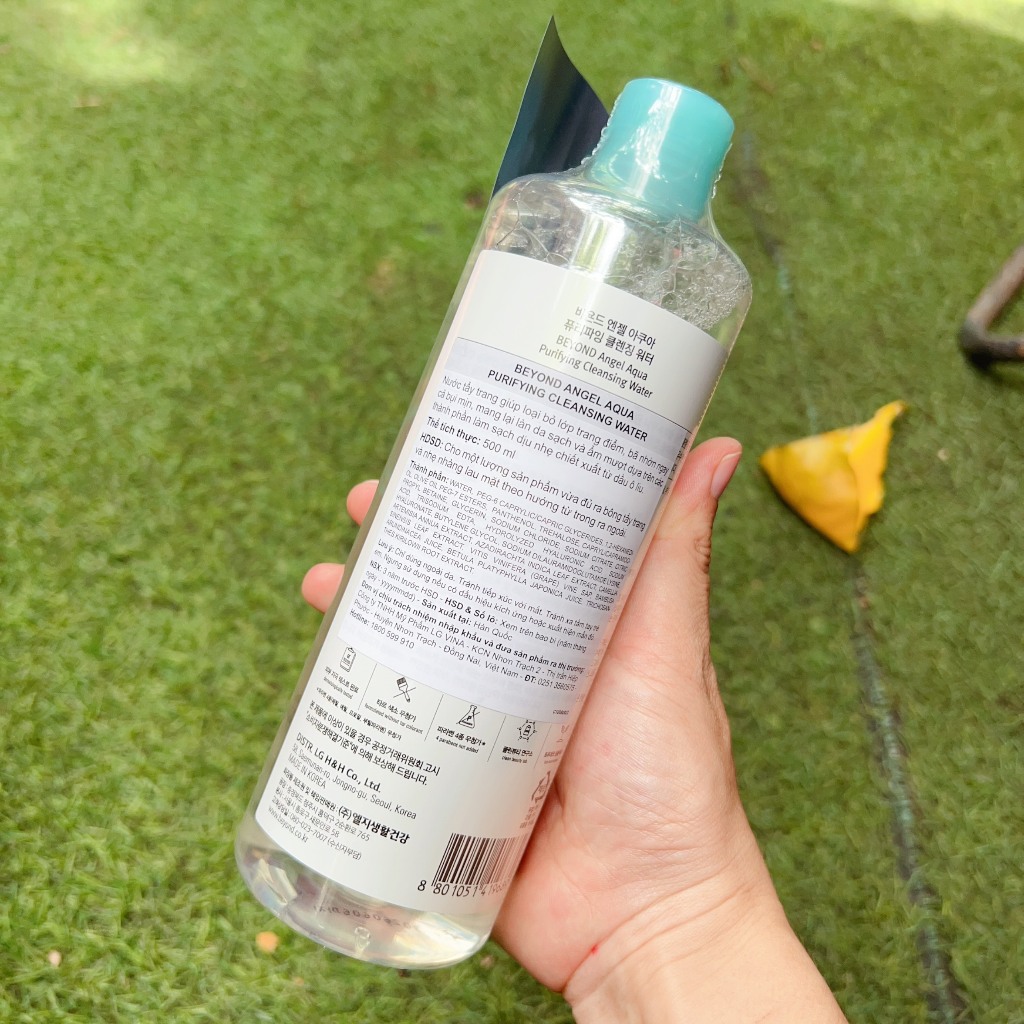 Nước tẩy trang thuần chay Beyond Angel Aqua Purifying 500ml - Chính hãng LGVina tem hidden tag check