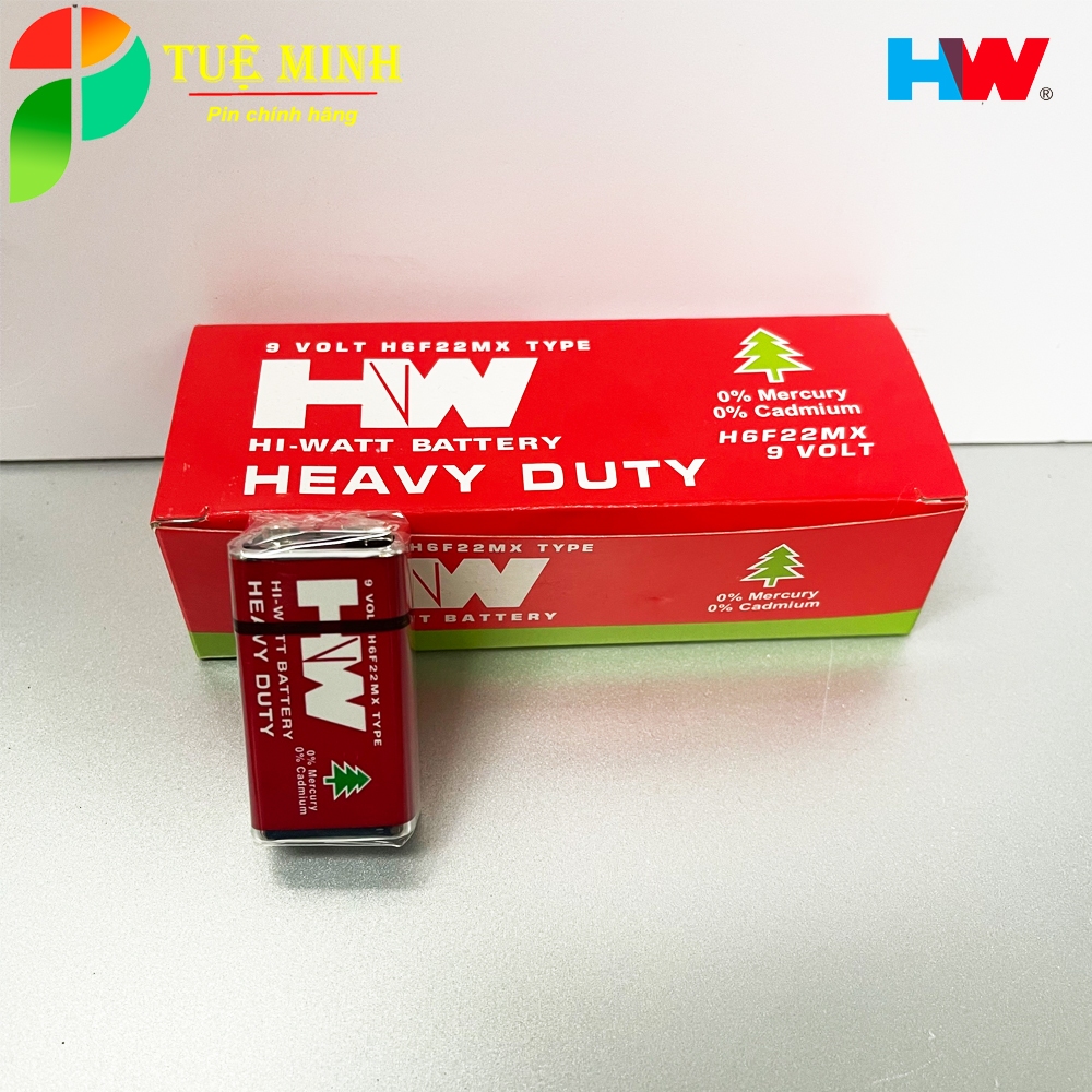 Pin 9V, Pin Vuông Panasonic, Maxell, Hi-watt, Vinaxell chính hãng, giá siêu tốt
