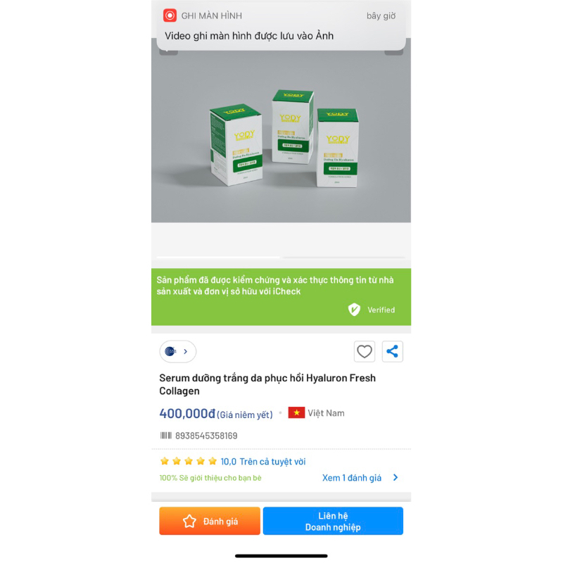 Serum phục hồi da phương anh 20ml