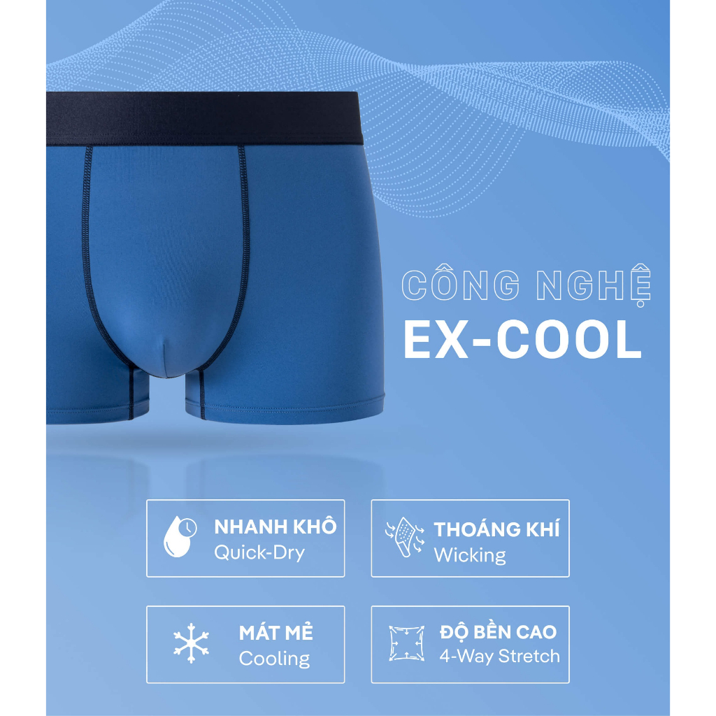 Quần lót nam Trunk Excool Function - Thương hiệu Coolmate