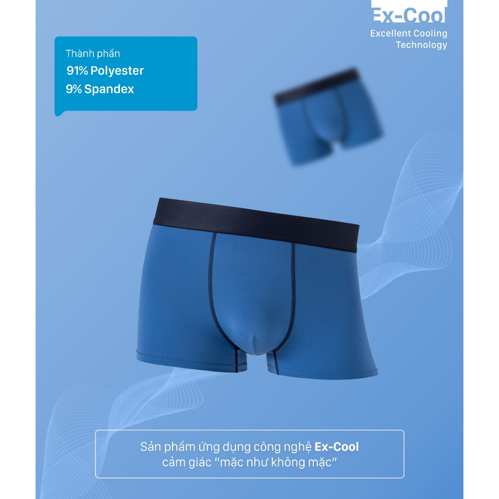 Quần lót nam Trunk Excool Function - Thương hiệu Coolmate