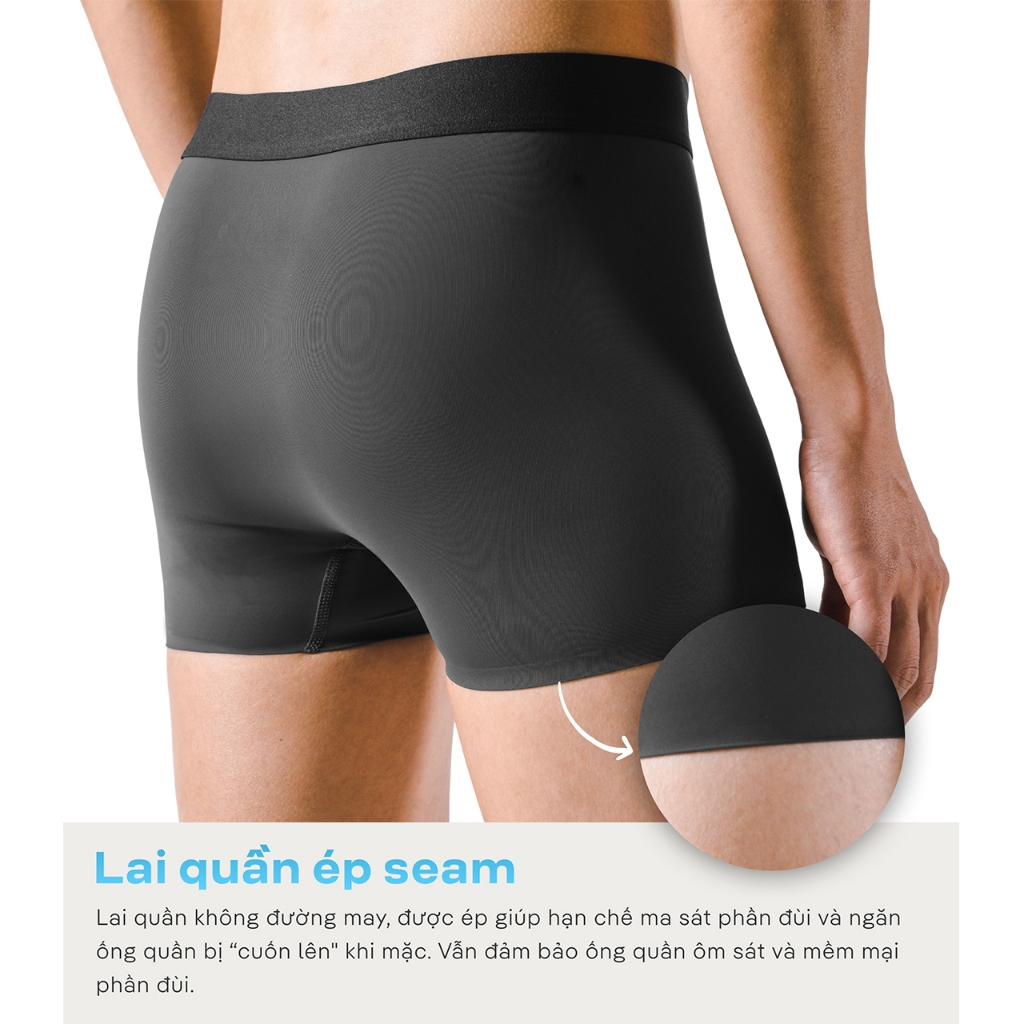 Quần lót nam dáng Trunk Ice Cooling thun lạnh siêu thoáng mát - Thương hiệu Coolmate