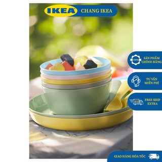 Bát ăn cơm, ly nhựa, muỗng ăn dặn ikea dành cho bé