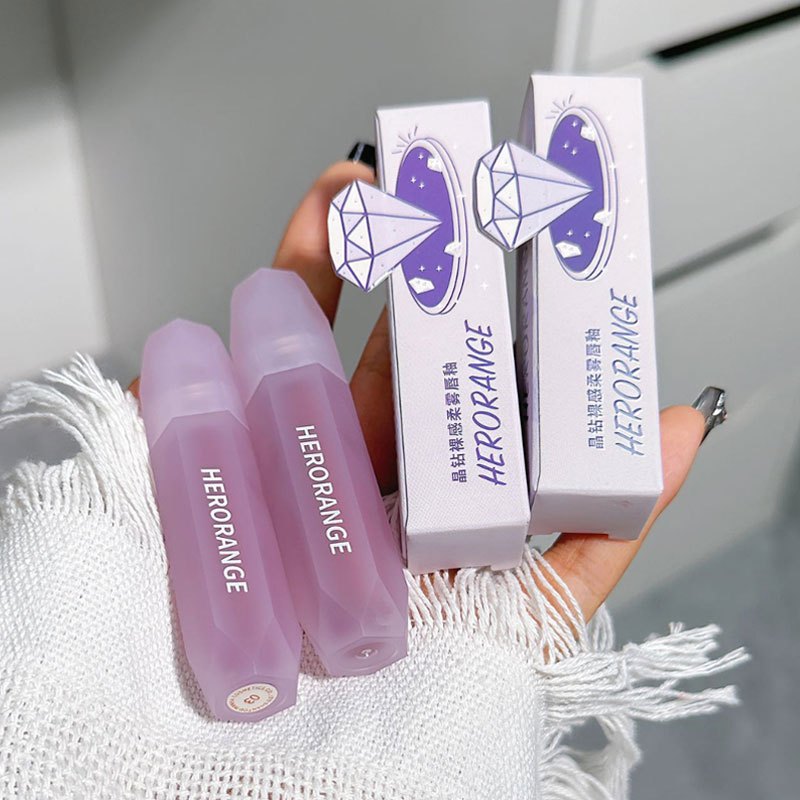 Son Herorange Diamond vỏ tím mềm mịn môi