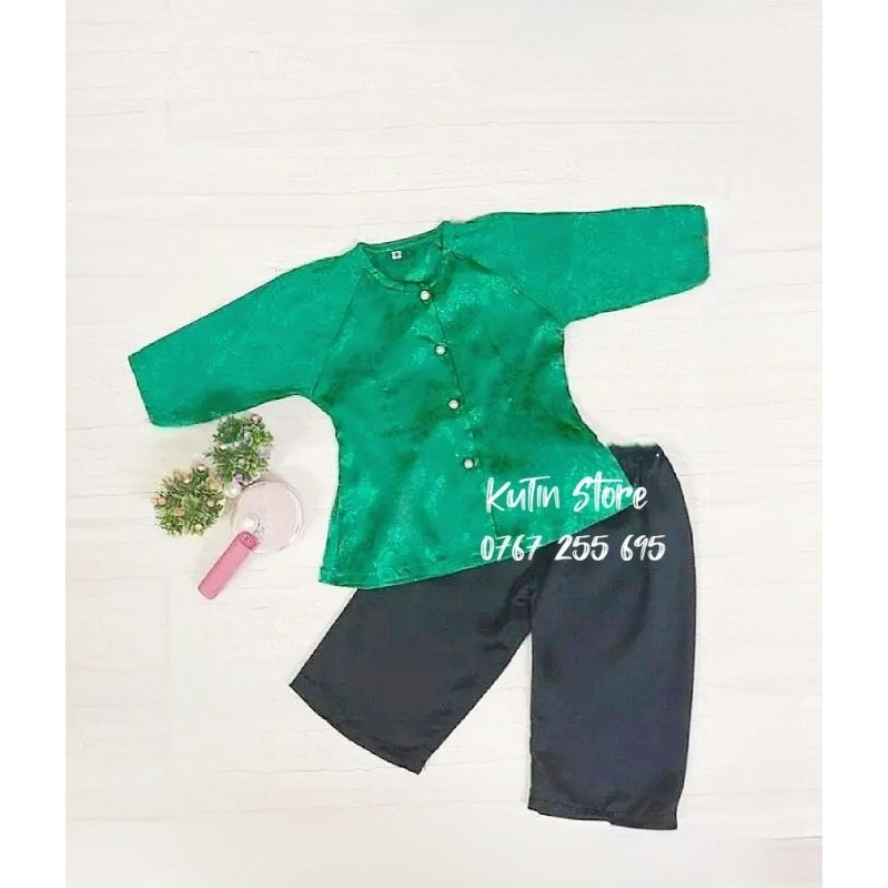 Bà ba gấm cho bé - quần đen