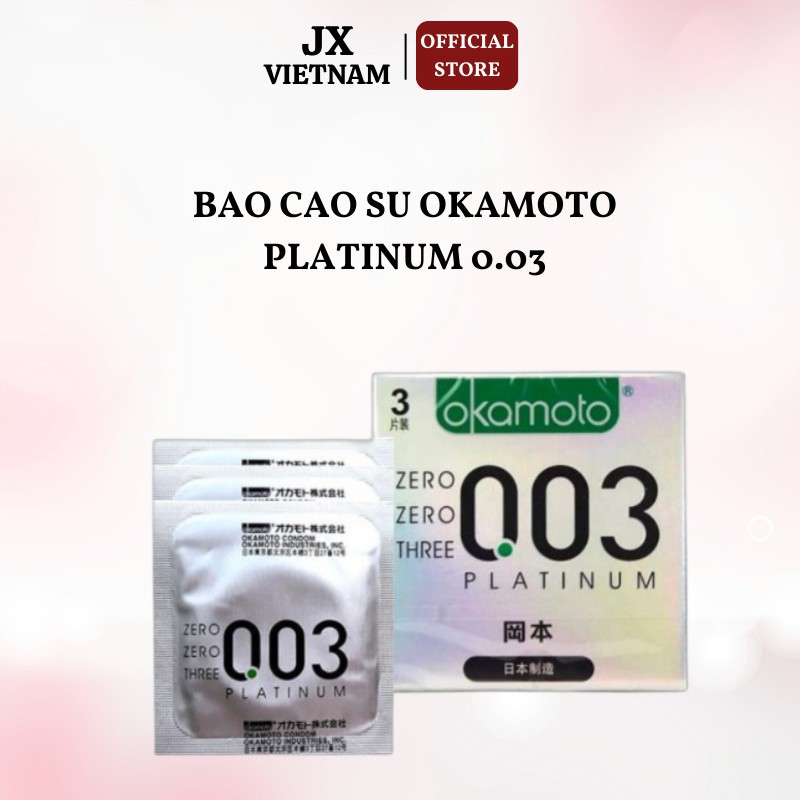 Nhật Bản, Hộp 3 bao, Siêu mỏng trơn mượt , Dùng là thích mê