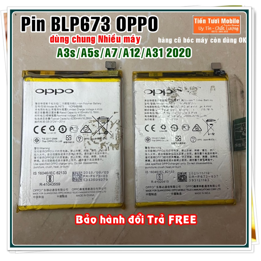 Pin BLP673/ A5S/A3S/A12/A31 2020/ oppo