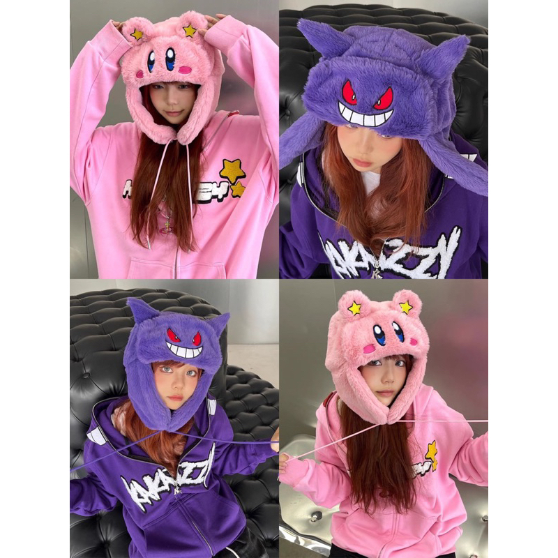 Mũ Ushanka KAKAZZY Spiderman/ Pokemon, Mũ Beanie Lông KAKAZZY Hoạt Hình