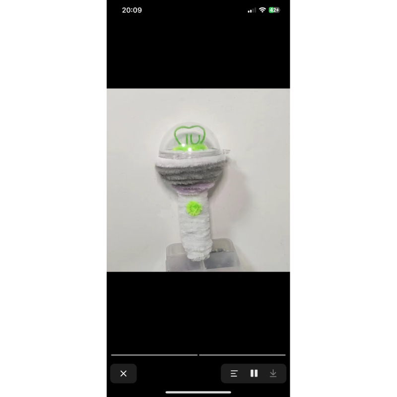 Móc khoá lightstick kẽm nhung