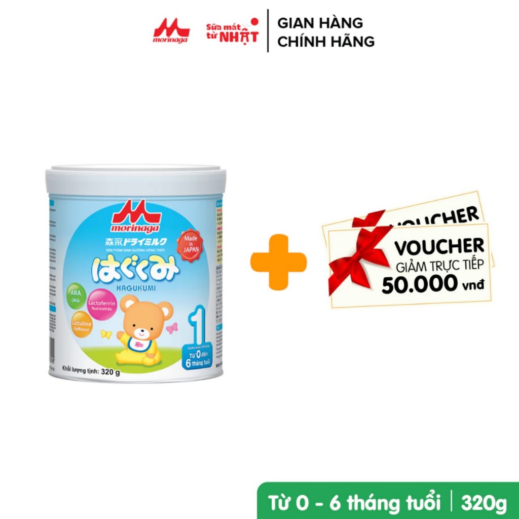 ( Chính hãng ) Sữa Morinaga Hagukumi Số 1 Nhật Bản 850g/ hộp tăng đề kháng tốt, tiêu hóa khỏe