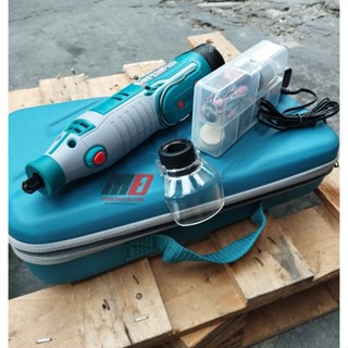 Máy Mài Khuôn Pin 12v-20v và Bộ 4 linh kiện máy mài khuôn TOTAL (TMGLI20018/TMGLI12011/TOS23035)