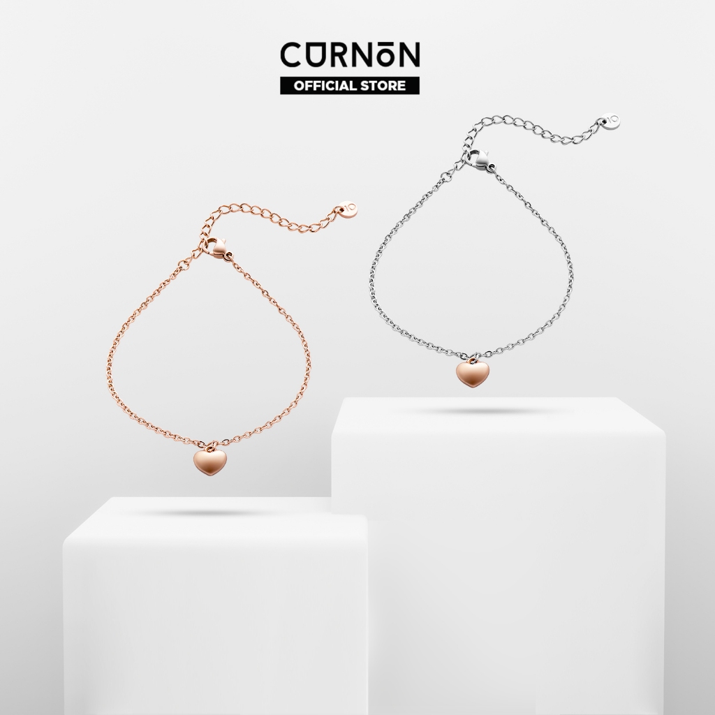 Vòng Tay Nữ Curnon Amber Bracelet - Trang Sức Phụ Kiện Đeo Tay Thời Trang - Thiết Kế Basic nữ tính hoạ tiết trái tim