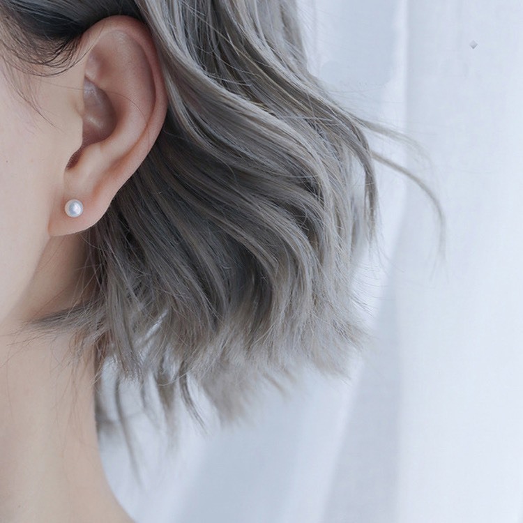 Bông Tai Nụ Khuyên Tai Hạt Ngọc Mini Phong Cách Hàn Quốc Thanh Lịch Đơn Giản