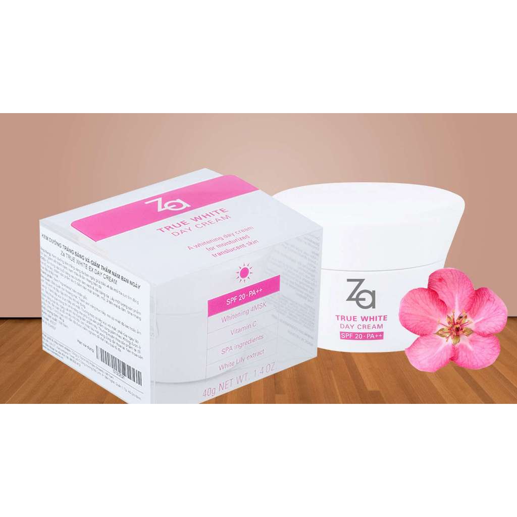 Kem Dưỡng Làm Sáng Và Đều Màu Da Ban Ngày Za True White Ex Day Cream SPF20 PA++