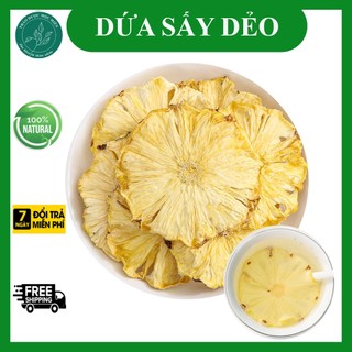 100g Dứa thái lát sấy lạnh detox, khóm, thơm dứa sấy khô, dứa cắt vỏ sấy khô