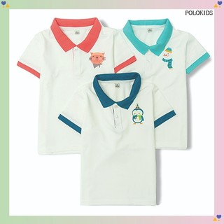 ÁO THUN POLO CHO BÉ TRAI TRẺ EM GIÁ RẺ POLOKIDS CHẤT LIỆU COTTON IN HỌA TIẾT HOẠT HÌNH/ DỄ THƯƠNG THOÁNG MÁT, MỀM MỊN