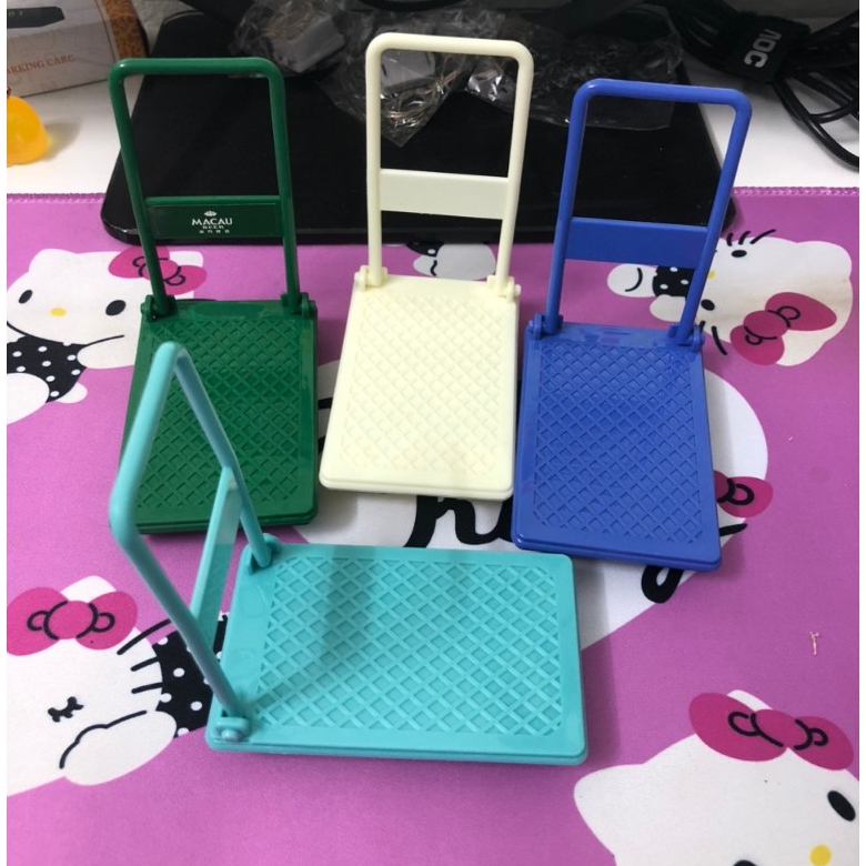 Mô hình xe đẩy hàng trang trí nhà búp bê mini Tỉ Lệ 1 / 12