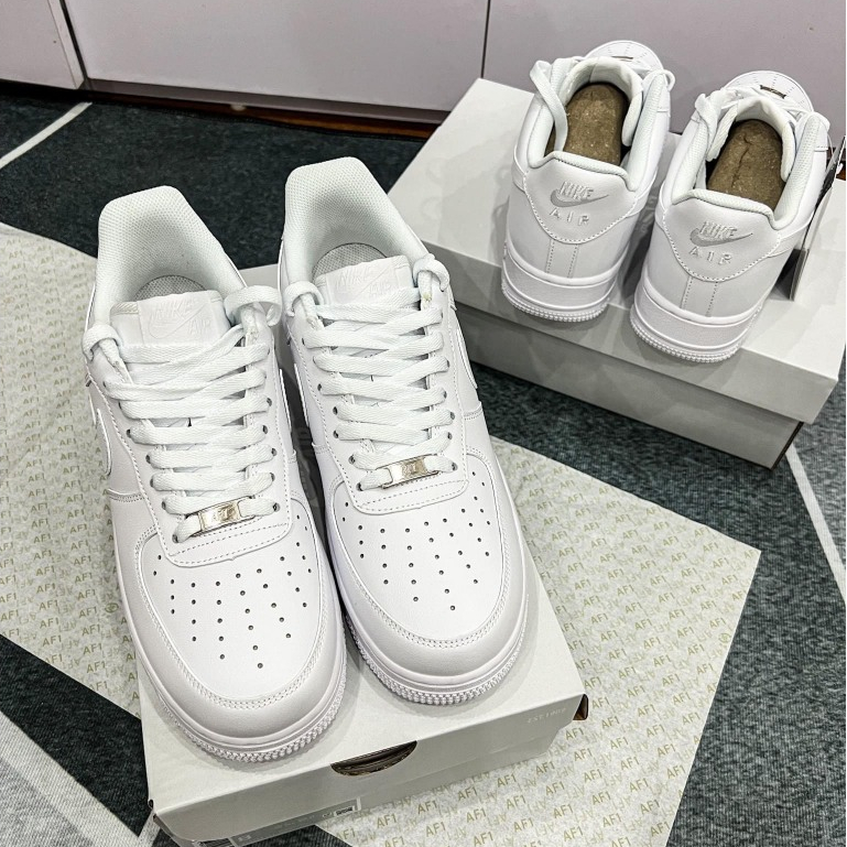 Giày_Nike air force 1 all white, giày thể thao af1 trắng đầy đủ phụ kiện size 36-44 cho nam nữ.titel_store