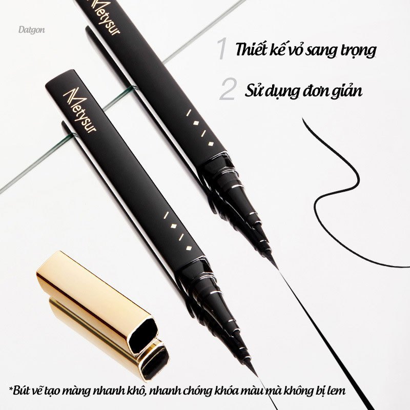 Bút kẻ mắt nước eyeliner Shunvhua Metysur kẻ mắt nước nội địa trung chính hãng chống thấm nước, không lem
