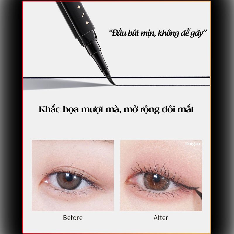 Bút kẻ mắt nước eyeliner Shunvhua Metysur kẻ mắt nước nội địa trung chính hãng chống thấm nước, không lem