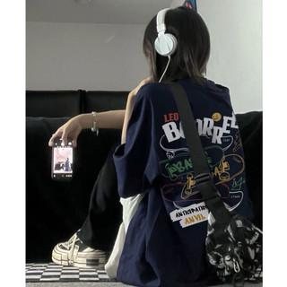 FOCUS local brand fashion vintage Xanh đậm áo phông nữ bigsize áo thun chất unisex basic 100%cotton