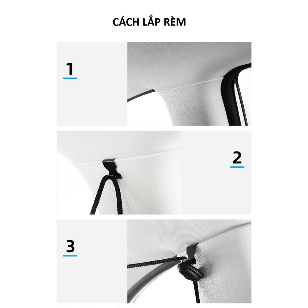 Rèm giữa ngăn hàng ghế trước sau ô tô  - Hàng Kpro chất lượng cao
