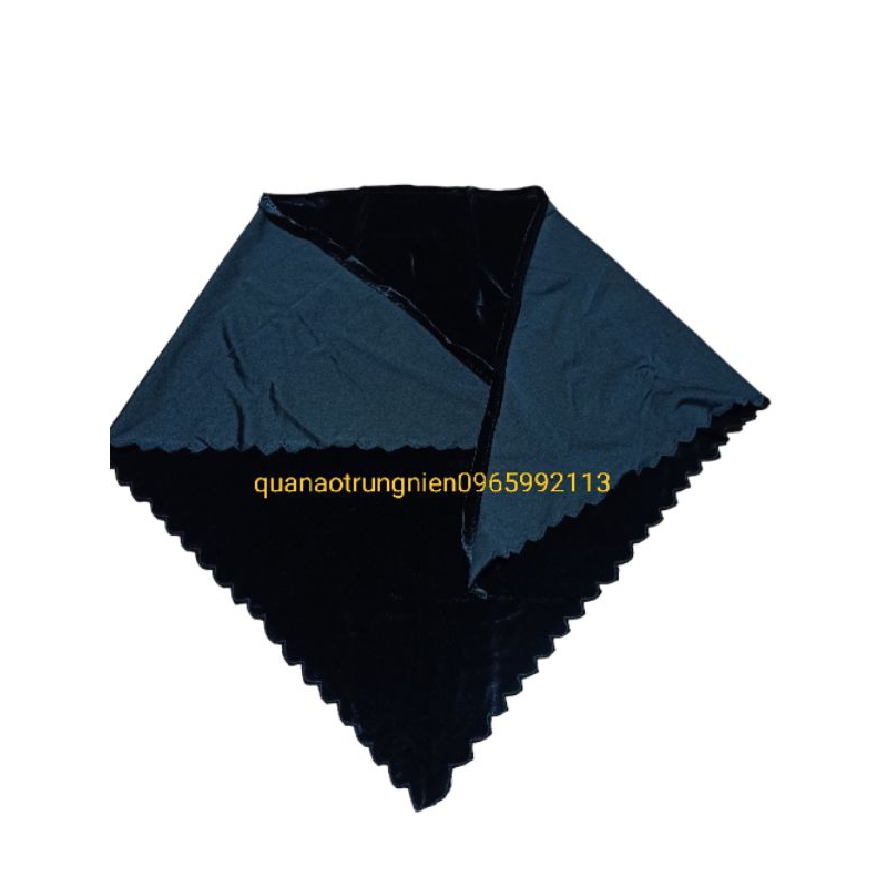 Khăn nhung trùm đầu cho bà khăn nhung trơn không hoạ tiết