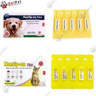 Dung Dịch Nhỏ Giọt Điểm Da Loại Bỏ Ký Sinh Cho Chó Mèo Hanfip On Plus Hanvet