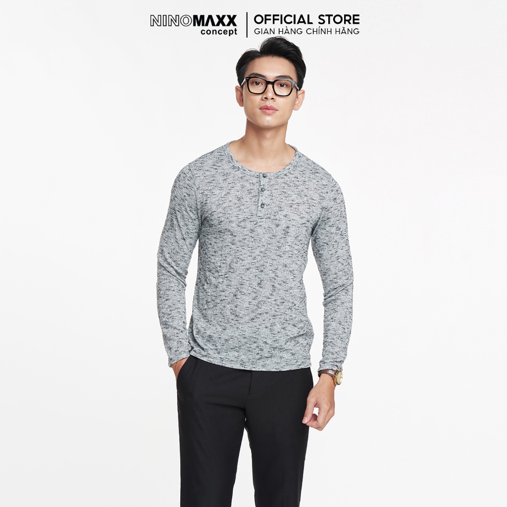 N&M Áo sweater nam tay dài chất poly 1908033
