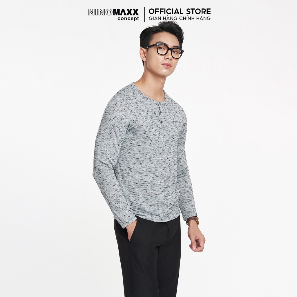 N&M Áo sweater nam tay dài chất poly 1908033