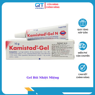 Gel bôi nhiệt miệng kamistad - hỗ trợ giảm dau khoang miệng , sưng nứu răng tuýp 10g