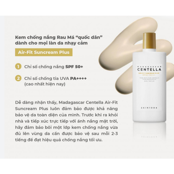 Kem Chống Nắng Skin1004 Cho Da Nhạy Cảm SPF 50+ 50ml