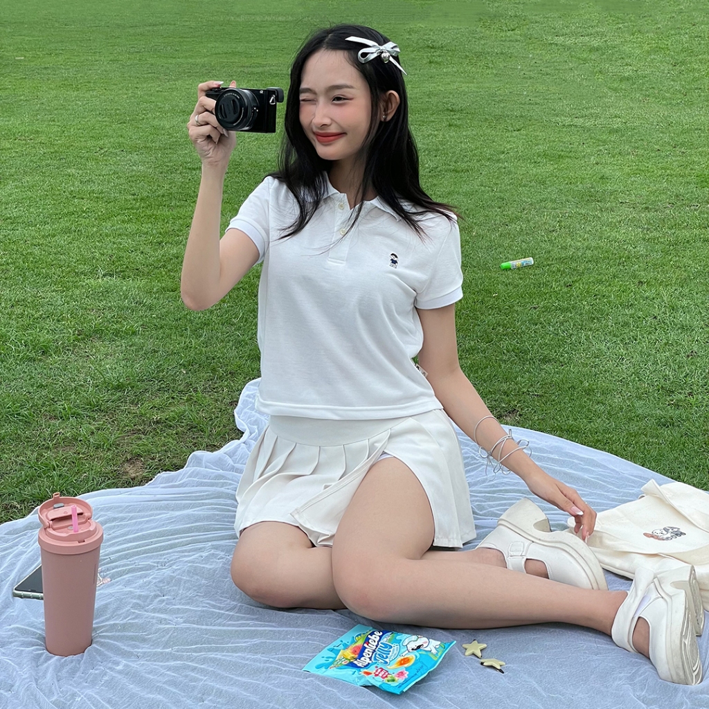 Áo Polo Grau Premium Logo Thêu