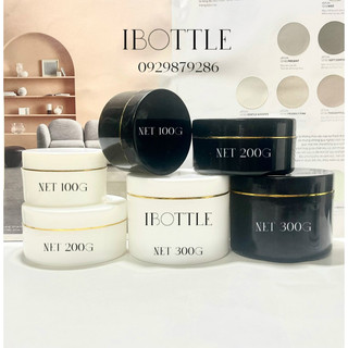 Chai lọ sang chiết mỹ phẩm -Hủ body độn đáy trắng đen