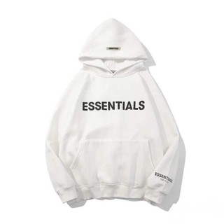 Áo nỉ Hoodie Essentials in cao su nổi. Áo hoodie unisex nam nữ cao cấp