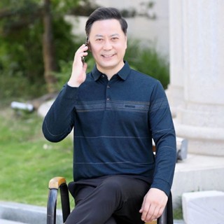 Áo thu đông nam trung niên hàng quảng châu tặng bố