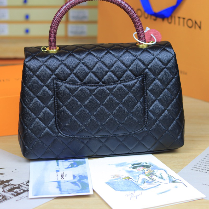 Túi xách nữ C8860 kiểu cầm tay chất liệu da bò size 25x18x10cm