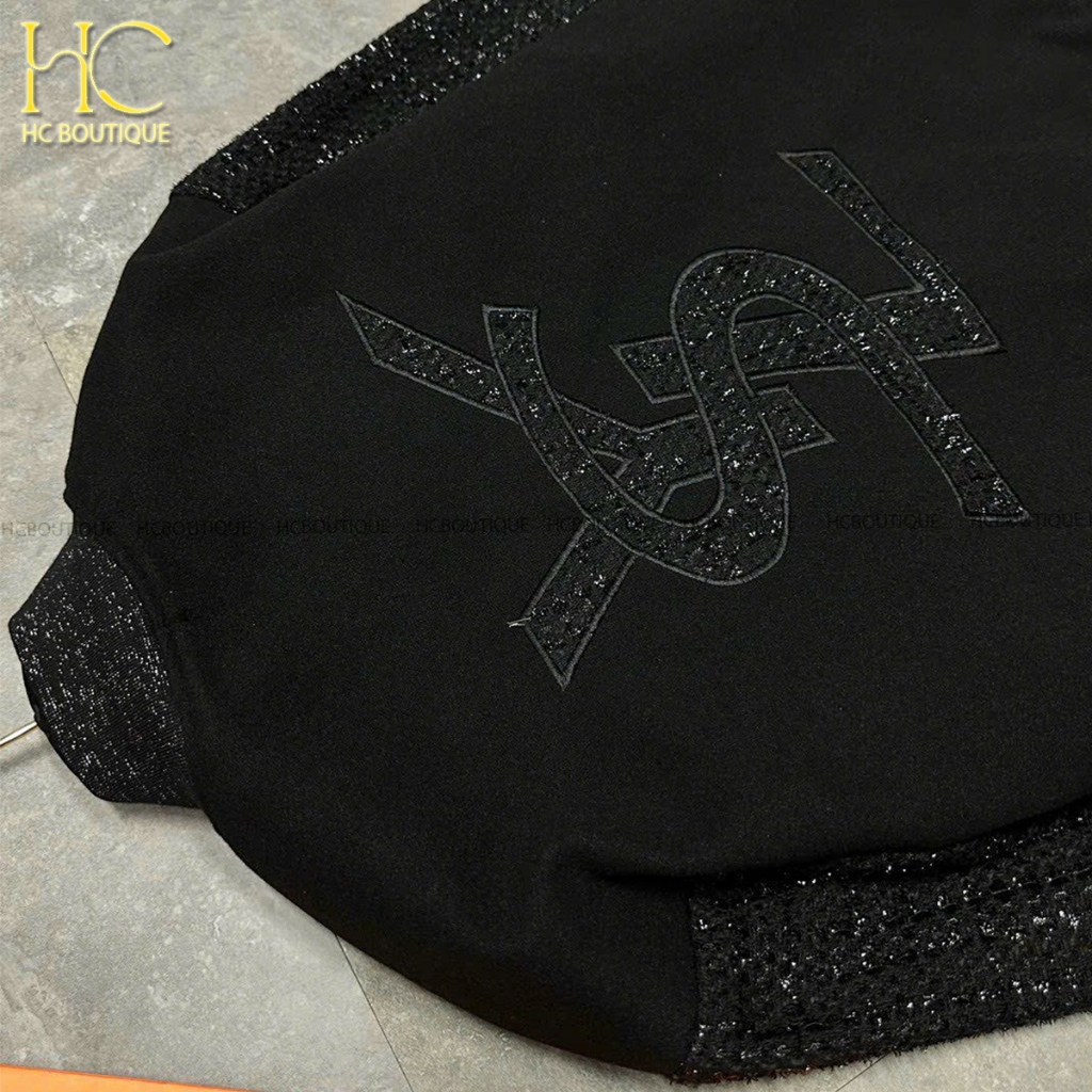 Áo bomber YLS vải tàu cao cấp, áo khoác kim tuyến nam nữ cao cấp full tag mac