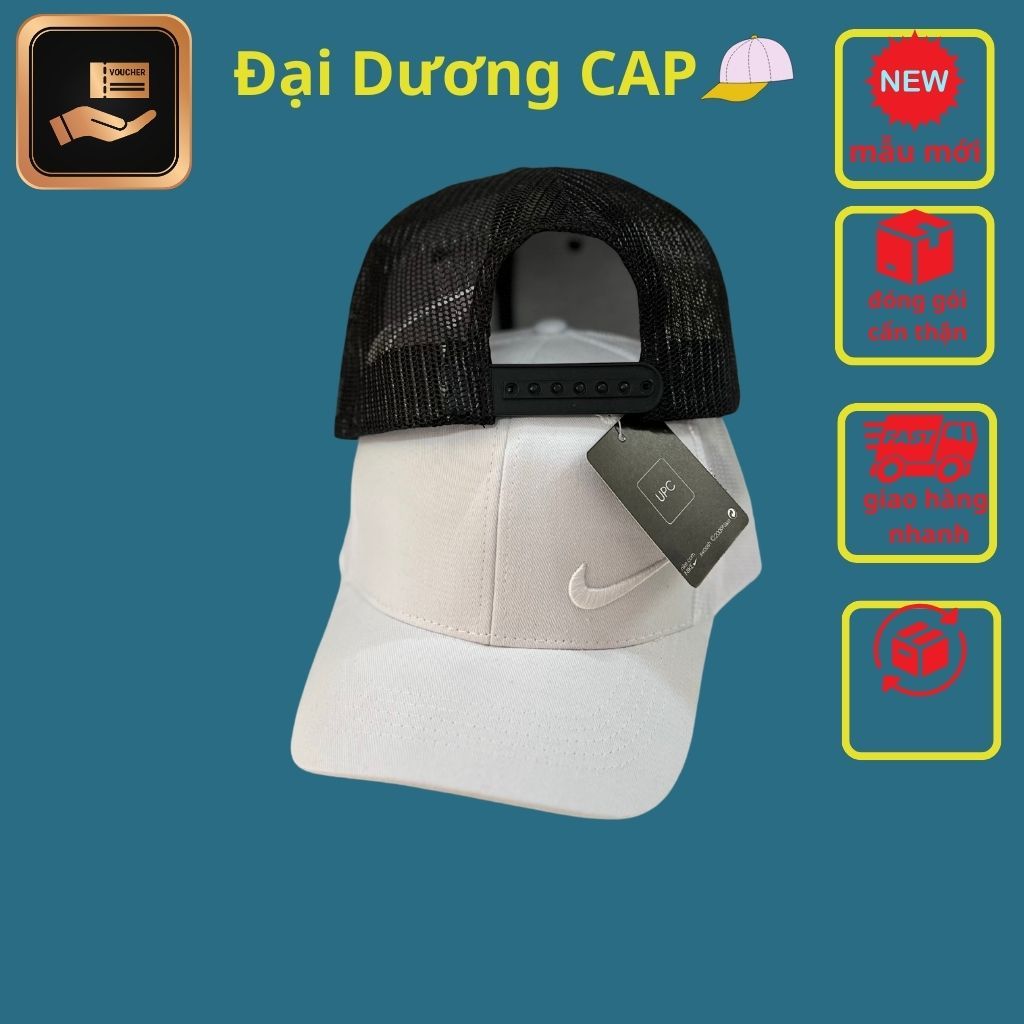 Nón NIKIE mạc cứng phối lưới cao cấp