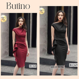 Đầm body nataly b126 màu đỏ - thiết kế dự tiệc dáng ôm sang trọng cao cấp butino shop