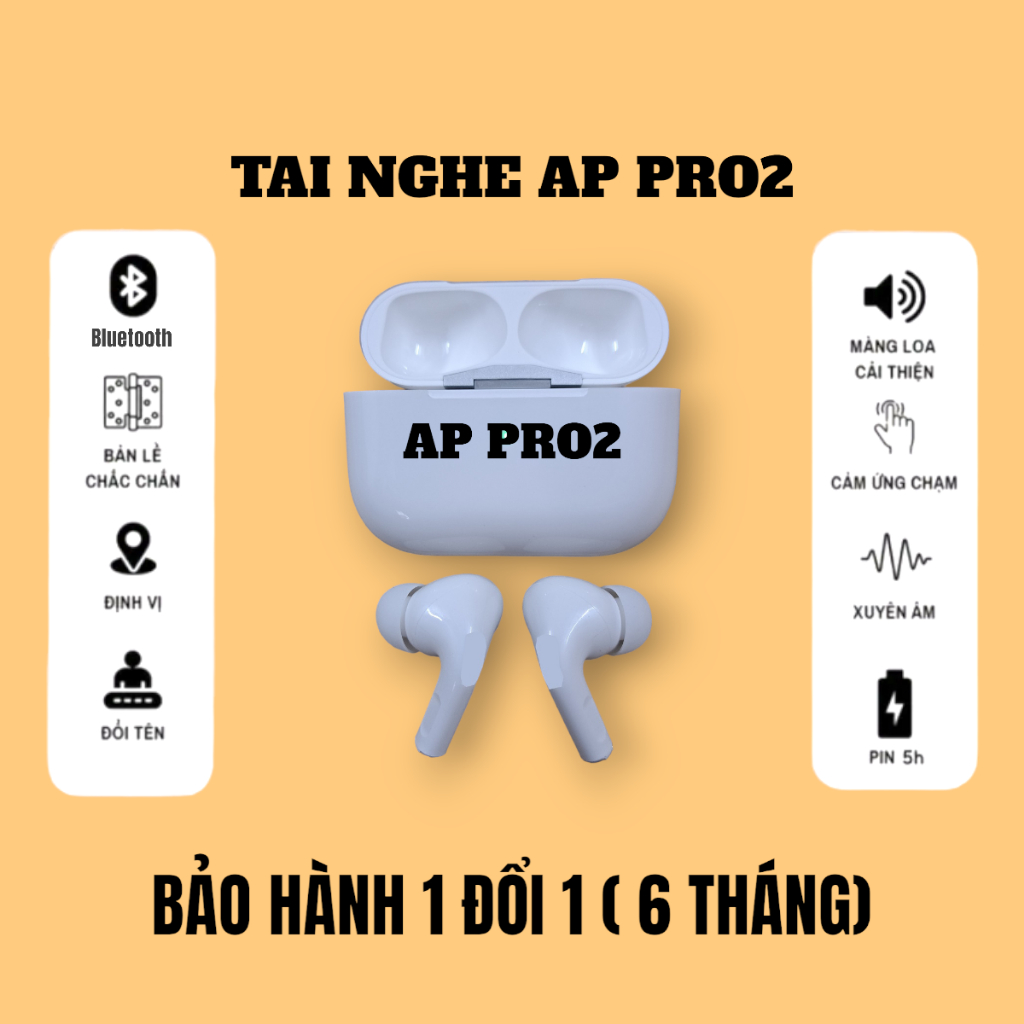 Tai Nghe Bluetooth App Pro, Phiên Bản Không Dây, Mic To Rõ, Pin Trâu, Hạn Chế Ồn, Âm Thanh Hay