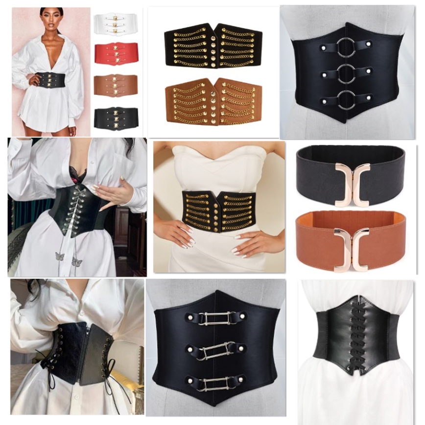 Belt Corset - Tổng hợp các mẫu thắt lưng corset bản to dành cho nữ chất liệu dày dặn