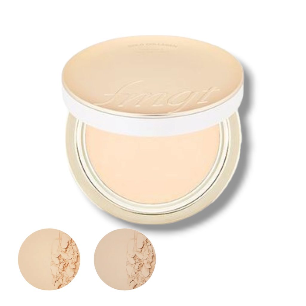 Phấn phủ trang điểm The Face Shop dưỡng da chống nắng fmgt Gold Collagen Ampoule Two Way Pact 9.5g SPF40+ PA++