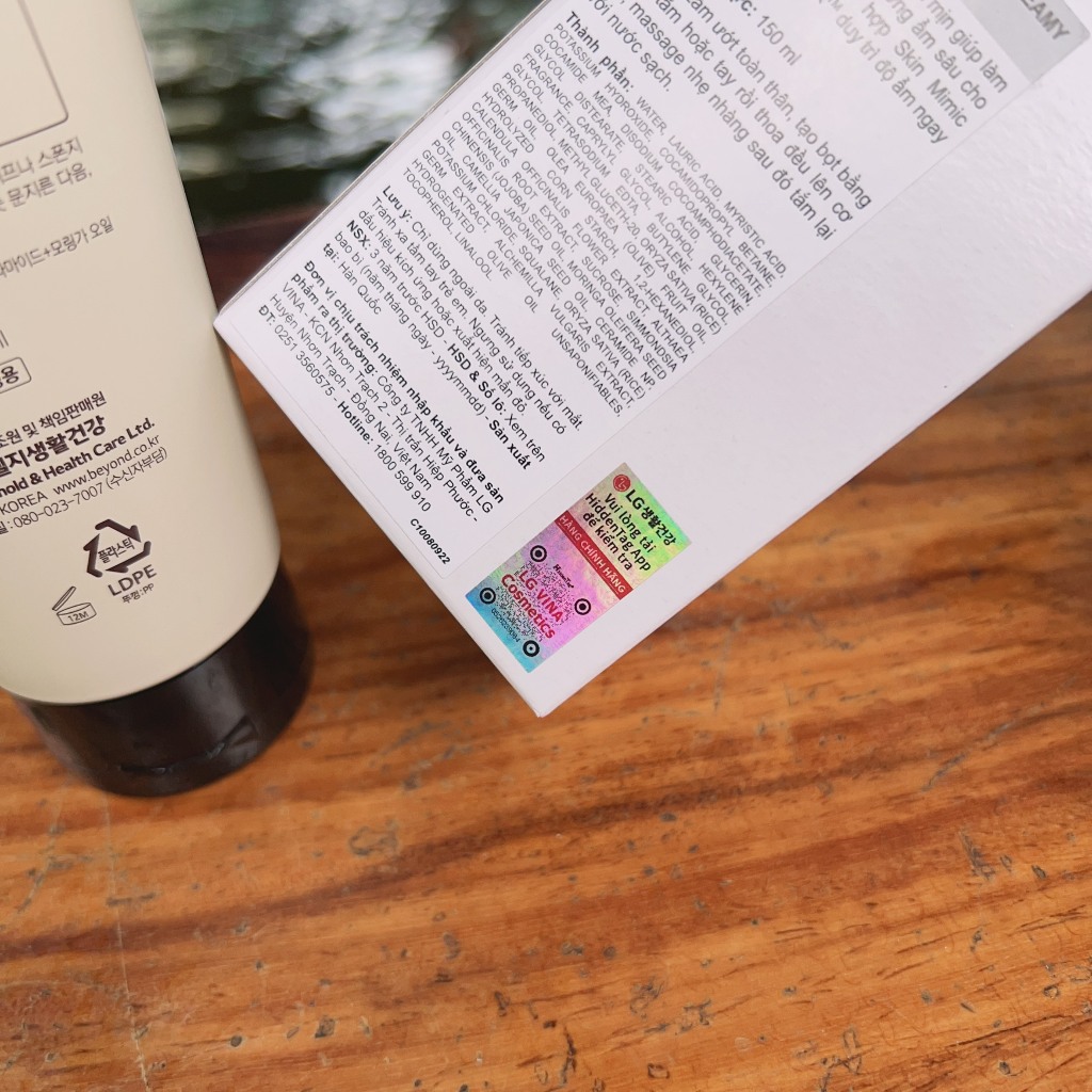 Sữa tắm Beyond Deep Moisture Creamy Body Wash 150ml - Chính hãng LGVina tem hidden tag check