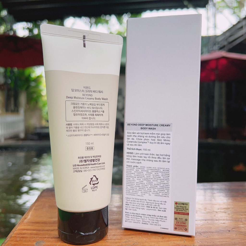 Sữa tắm Beyond Deep Moisture Creamy Body Wash 150ml - Chính hãng LGVina tem hidden tag check