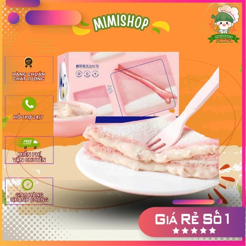 2Kg  Bánh Mì Sandwich Vị Kem Dâu Tây - Bơ Nướng - Khoai Môn cực cháy HOT TIKTOK