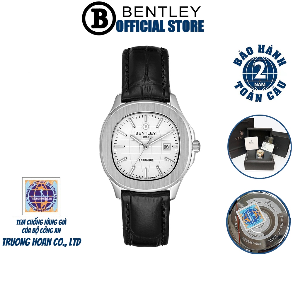 Đồng hồ nữ dây da Bentley BL1869-10 BL1869-10LWWB
