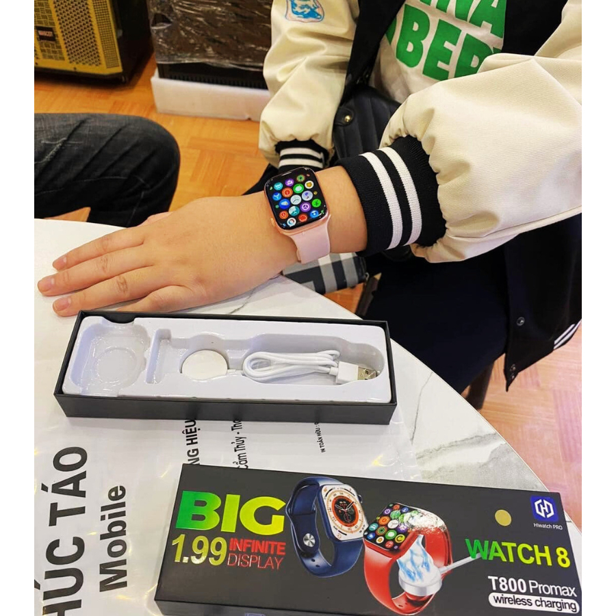 Đồng Hồ Thông Minh T800 Promax Bản 2023 Kết Nối Bluetooth Hỗ Trợ Nghe Gọi Nhận Thông Báo Sức Khỏe Thể Thao SV55 TECHHIGH | BigBuy360 - bigbuy360.vn