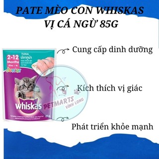 SỐT WHISKAS JUNIOR CHO MÈO CON VỊ CÁ NGỪ