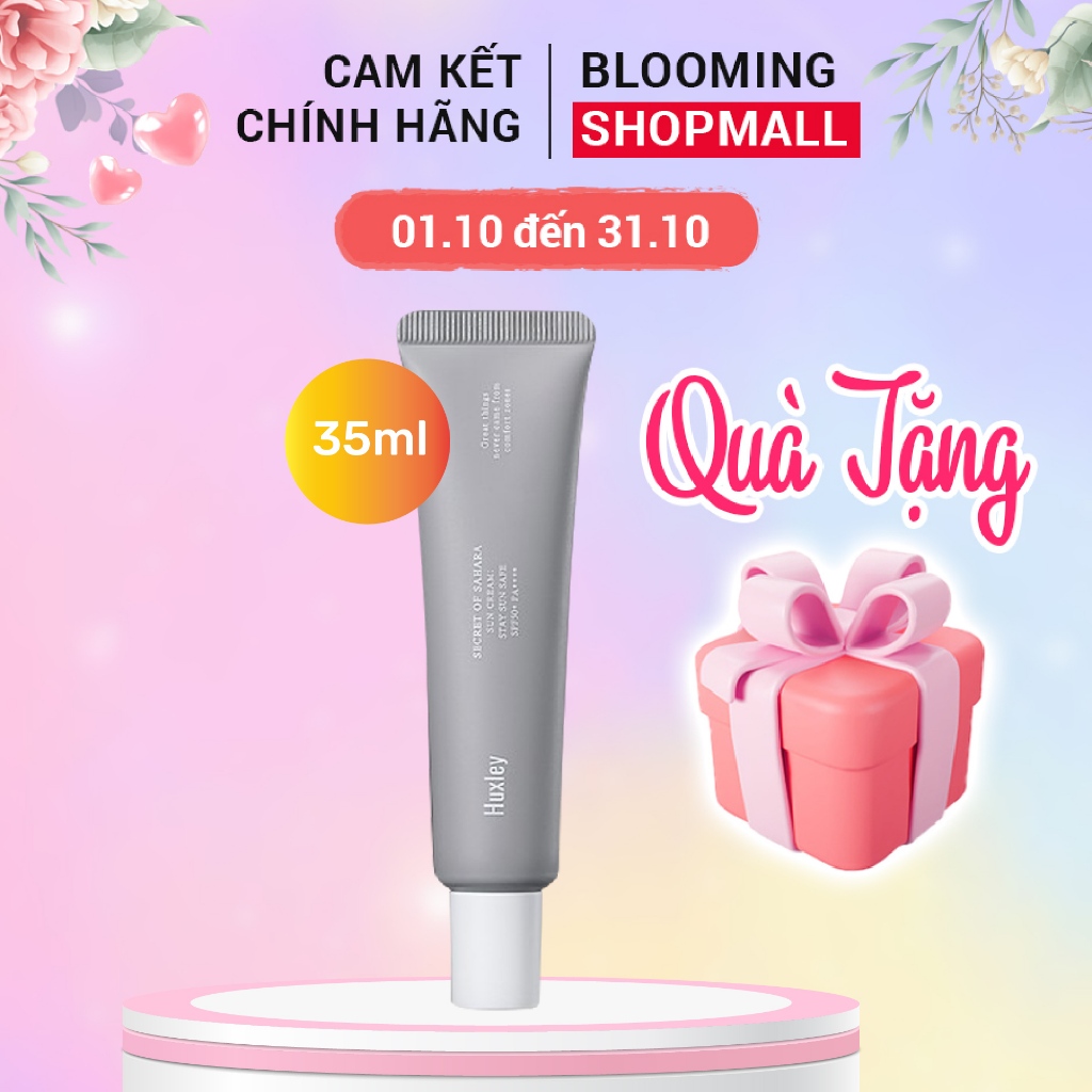 Kem chống nắng bảo vệ và dưỡng ẩm dịu nhẹ cho da Huxley Sun Cream Stay Sun Safe 35ml SPF 50+ PA+++